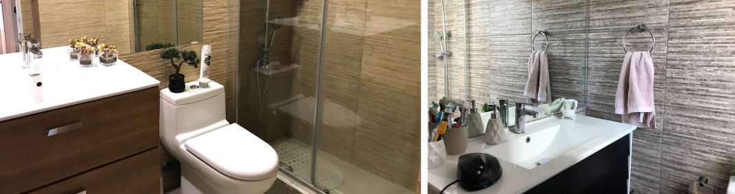 Baños remodelados y con shower